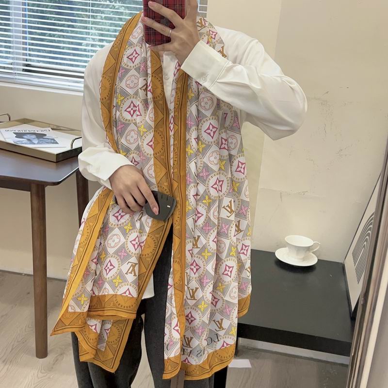 LV silk scarf 90-180cm E08 (7)